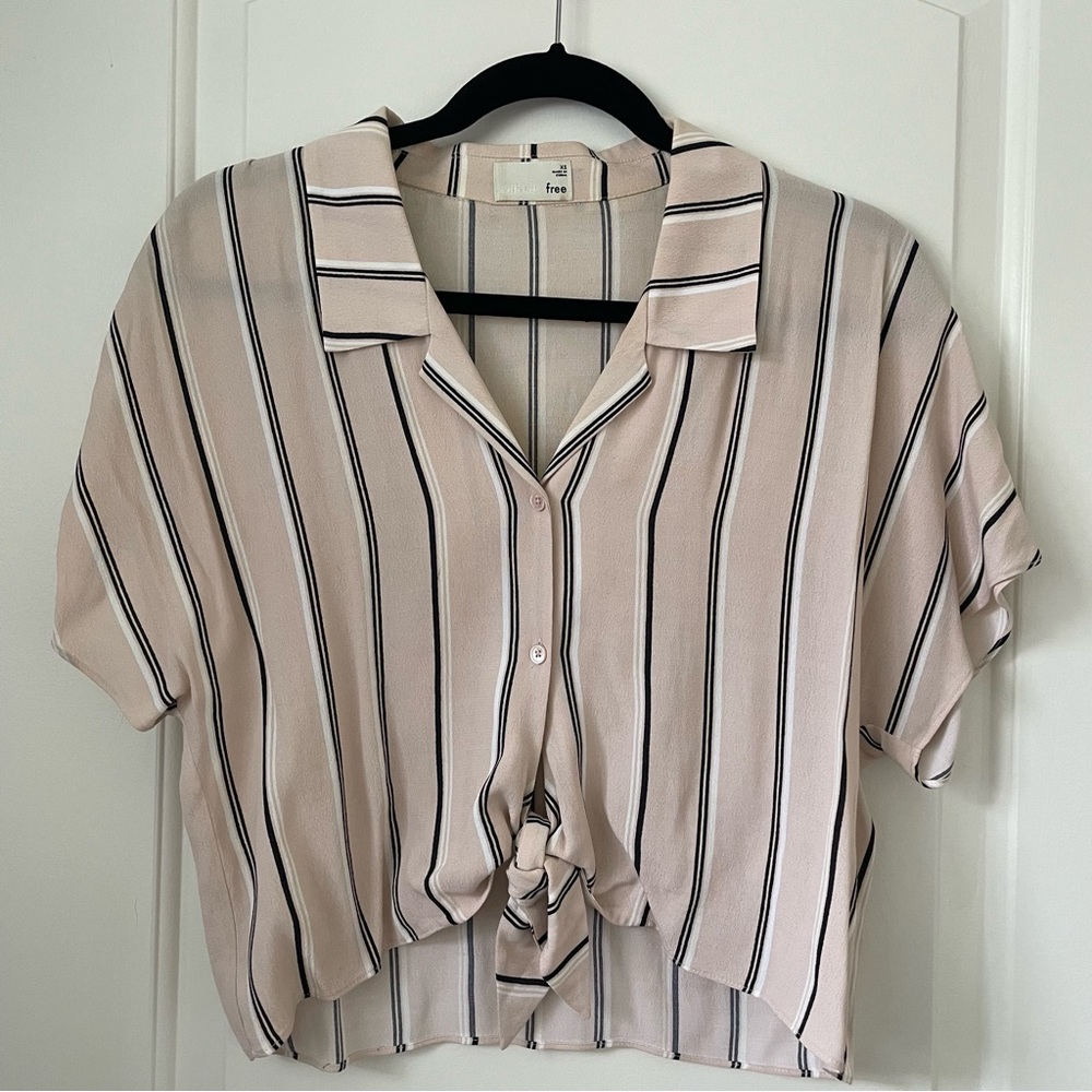 ARITZIA | Wilfred Free Button Down Crop